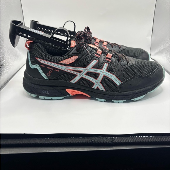 Asics Womens Gel Venture 8 1012A706 Black Running Shoes Sneakers Size 9.5 wide - Picture 6 of 13